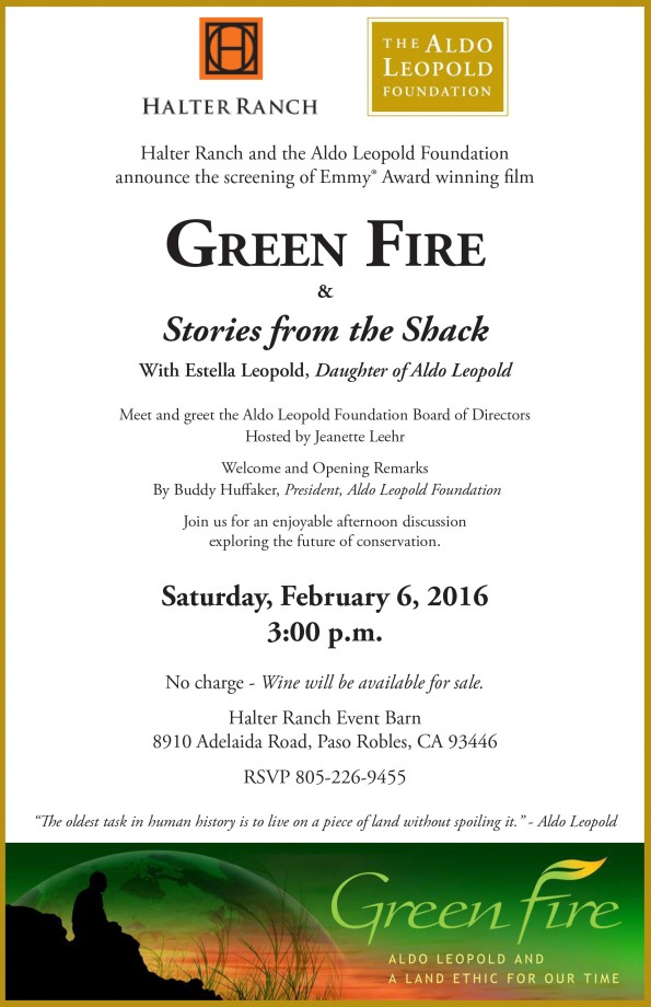 Green FIre Event Flyer